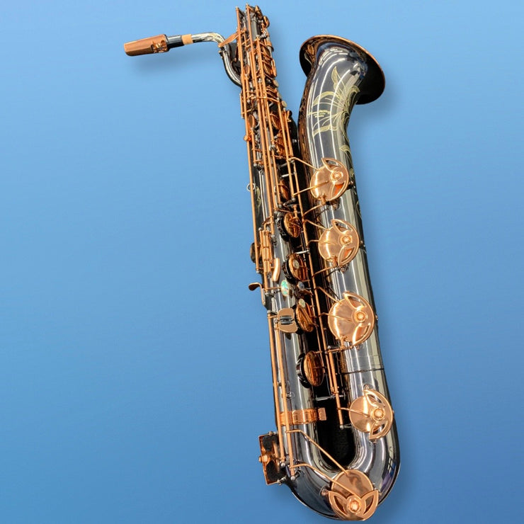 Darron McKinney DC 30 Series black nickel honey dark gold professional Low A baritone saxophone