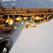 Darron McKinney Demon Chaser 30 Series Curve Black Nickel Gold Plated Professional Soprano Saxophone